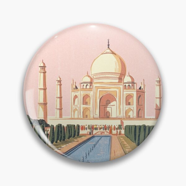 Item preview, Taj Mahal garden illustration - Travels collection designed and sold by DANE_Projects.