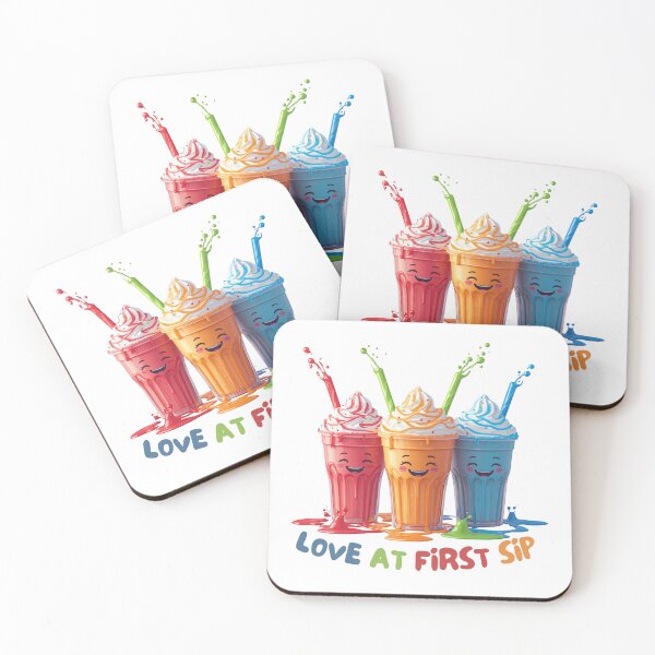 Item preview, Love at First Sip: Happy Kawaii Milkshake Trio designed and sold by RDproject.