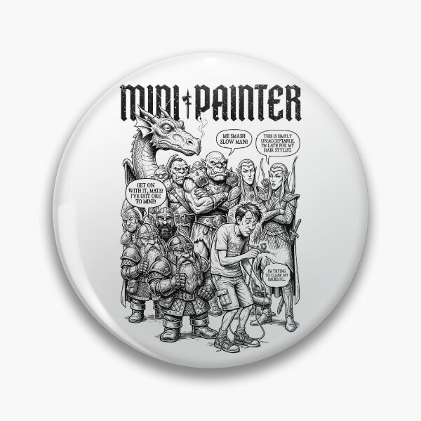 Item preview, RPG Fantasy Mini Painter Funny Airbrush Backlog Queue designed and sold by GrandeDuc.