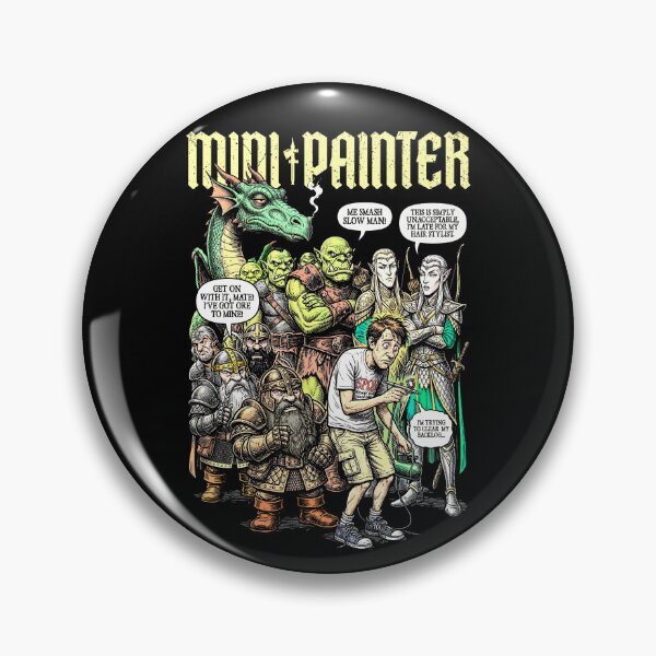 Item preview, RPG Fantasy Mini Painter Funny Airbrush Backlog Queue designed and sold by GrandeDuc.