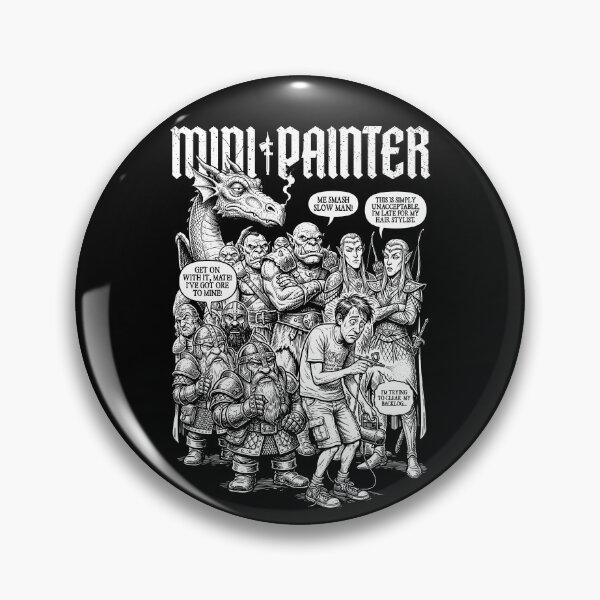 Item preview, RPG Fantasy Mini Painter Funny Airbrush Backlog Queue designed and sold by GrandeDuc.
