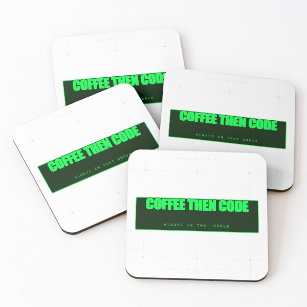 Item preview, Coffee Then Code Always In That Order Funny Programmer T-Shirt Coding Humor Developer Design designed and sold by Mega-Shopping.