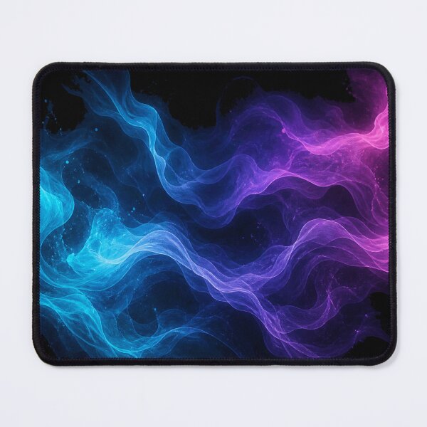 Item preview, Neon Mist Waves Abstract Art designed and sold by JalwaWear.