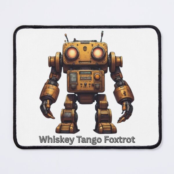 Item preview, Whiskey Tango Foxtrot – Rusty Retro Robot designed and sold by dcohea.