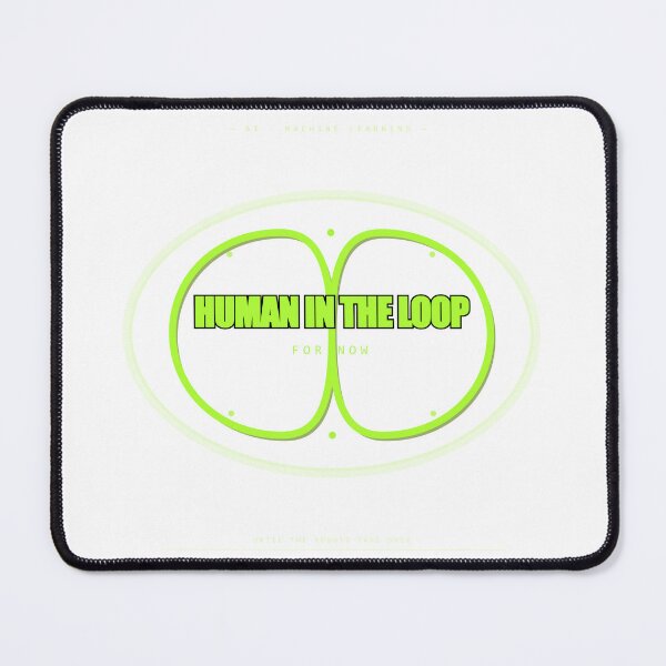Item preview, Human In The Loop - 3D Infinity Neon Tech Design designed and sold by Mega-Shopping.