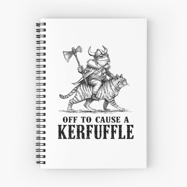 Item preview, OFF TO CAUSE A KERFUFFLE FROG designed and sold by BKDIGITALSHOP.