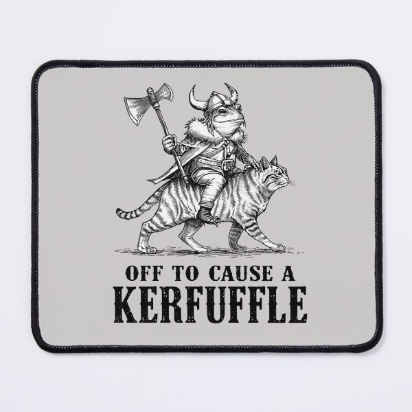 Item preview, OFF TO CAUSE A KERFUFFLE FROG designed and sold by BKDIGITALSHOP.