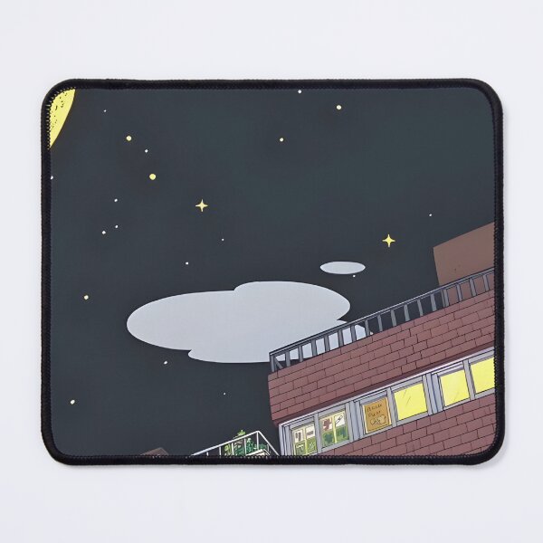 Item preview, Lofi City Night with Large Yellow Moon designed and sold by BigBrothershop89.