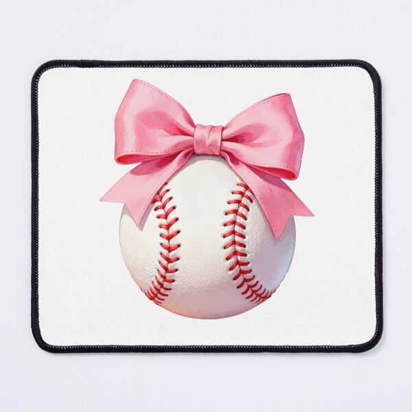 Item preview, Baseball with pink bow designed and sold by Tragedyshop.