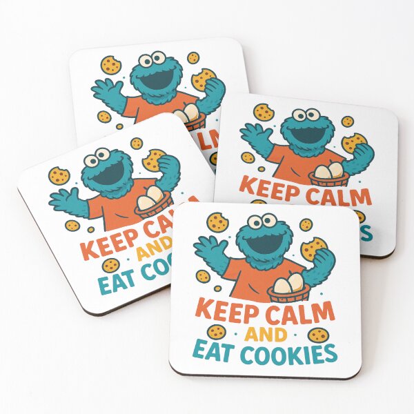 Item preview, Keep Calm And Eat Cookies Cookie Monster Vintage designed and sold by Prints by Mat.