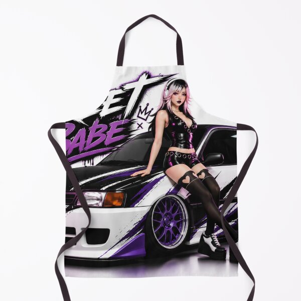 Item preview, Street Babe JDM – Anime Girl with Tuner Hatchback designed and sold by BleedingFrames.