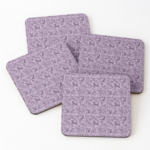 Item preview, Chinese Crested Floral Pattern | Unique Hairless Dog Aesthetic in Purple designed and sold by WildLakePatterns.