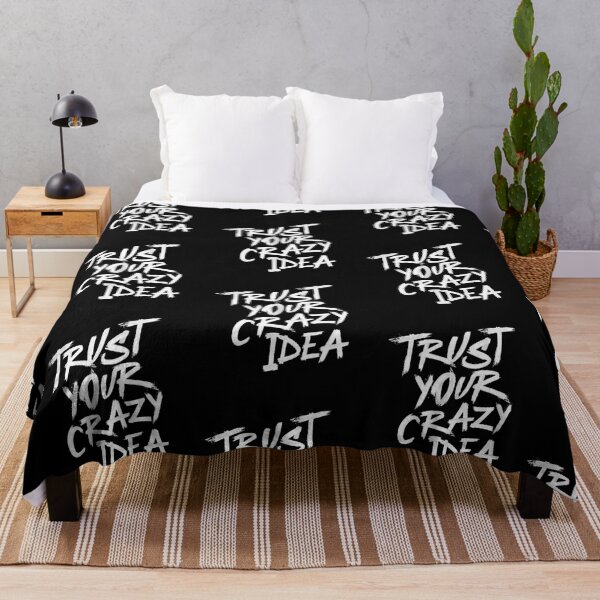 Item preview, Trust Your Crazy Idea Motivational Typography Design | Entrepreneur Mindset Quote designed and sold by FloraMyst.