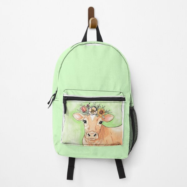 Item preview, Cow Jersey dairy Watercolor Green designed and sold by Kyra Hillier Art.