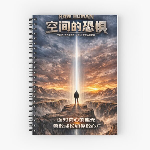 Item preview, Raw Human - The Space You Feared | Chinese Calligraphy Philosophy Art designed and sold by MarioZ137.