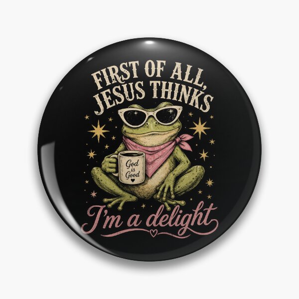 Item preview, First of All Jesus Thinks I'm A Delight Flog Frog Meme designed and sold by will freed18.