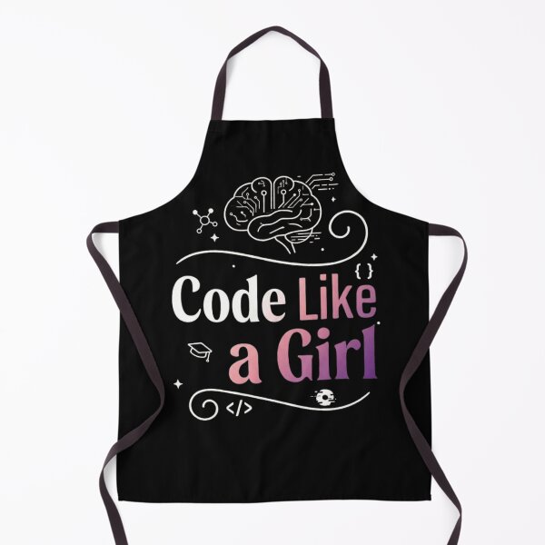 Item preview, Code Like a Girl Female Programmer Women in STEM designed and sold by Amr Darwish Graphic designer.