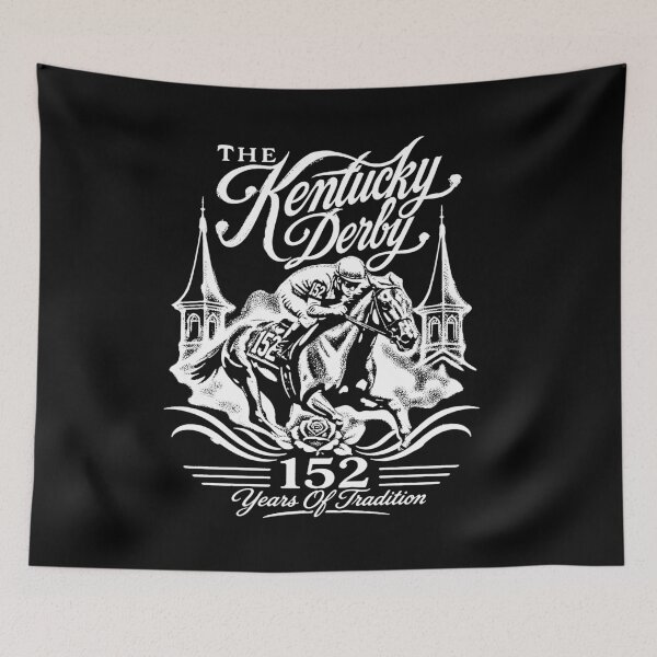 Item preview, Kentucky Derby Horse Racing 152 Years Tradition Pink Rose Vintage designed and sold by graphixpolash.