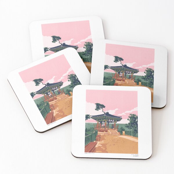 Item preview, Korean pagoda illustration - Travels collection designed and sold by DANE_Projects.