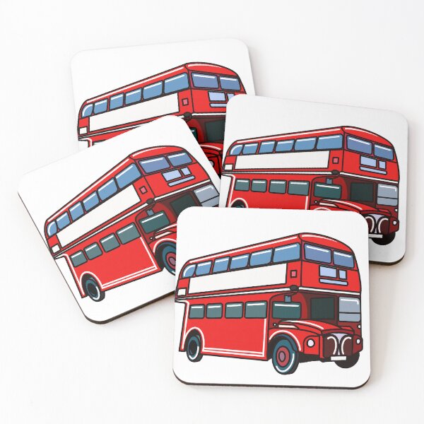 Item preview, London Red Bus Sticker | Postcards from London Collection designed and sold by PinkPeelUK.