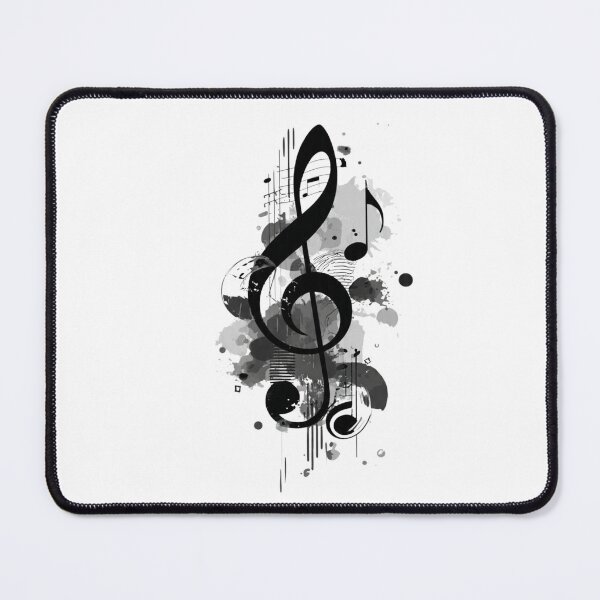 Item preview, Abstract Musical Treble Clef Artistic Music Notes Design designed and sold by ZadTicaret.
