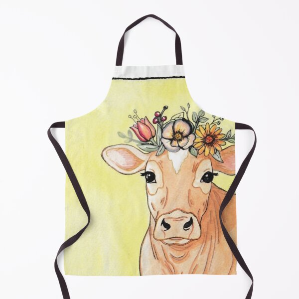 Item preview, Copy of Cow Jersey dairy Watercolor Yellow designed and sold by Kyra Hillier Art.