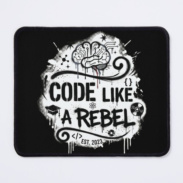 Item preview, Code Like a Rebel Graffiti Style Cyberpunk Programmer designed and sold by Amr Darwish Graphic designer.