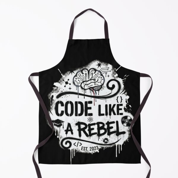 Item preview, Code Like a Rebel Graffiti Style Cyberpunk Programmer designed and sold by Amr Darwish Graphic designer.