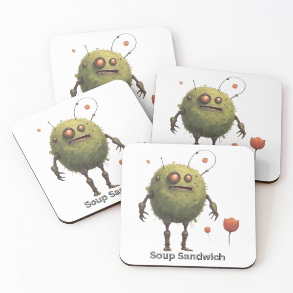 Item preview, Soup Sandwich – Mossy Robot Monster Art designed and sold by dcohea.