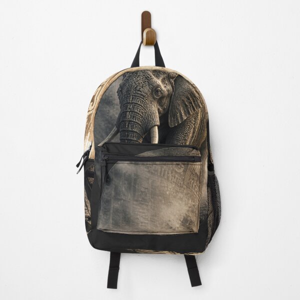 Item preview, Founder Clarity Builds Faster Elephant Industrial Brutalist Art Print designed and sold by SavannaStrikes.
