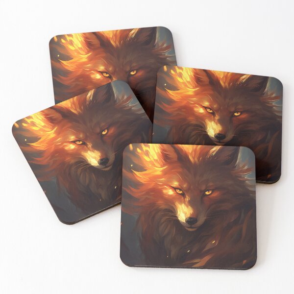 Item preview, Watercolor Fire Fox Art designed and sold by Marcu Ioachim.