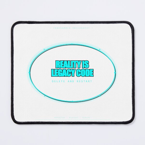 Item preview, Reality Is Legacy Code - Futuristic Cyber 3D Neon Emblem designed and sold by Mega-Shopping.