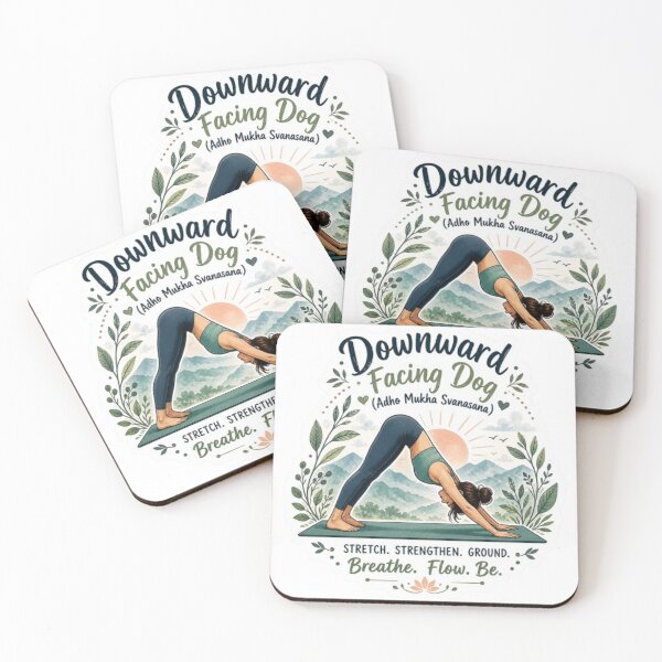 Item preview, Downward Facing Dog (Adho Mukha Svanasana) – Yoga Flow Sticker designed and sold by Trigart-art.