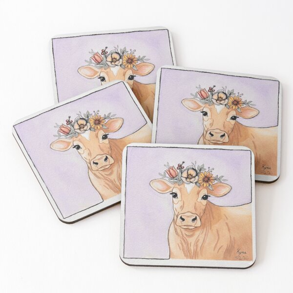 Item preview, Cow Jersey dairy Cow Purple designed and sold by Kyra Hillier Art.