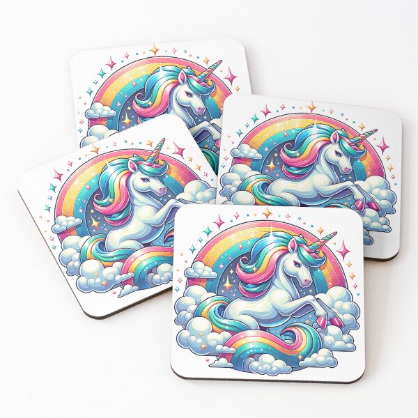 Artikelvorschau, Magical Rainbow Unicorn  entworfen und verkauft von Fernhaven.
