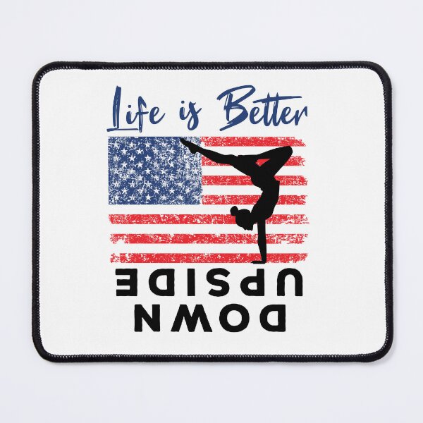 Item preview, Life Is Better Upside Down Gymnastics American Flag Patriotic designed and sold by jaygo.