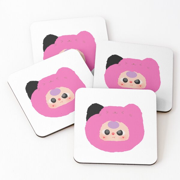 Item preview, Pink Baby Three Cat Head designed and sold by sillyvanart.