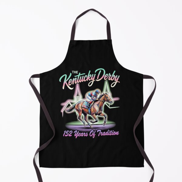 Item preview, Kentucky Derby Horse Racing Neon Retro 152 Years Tradition Jockey designed and sold by graphixpolash.