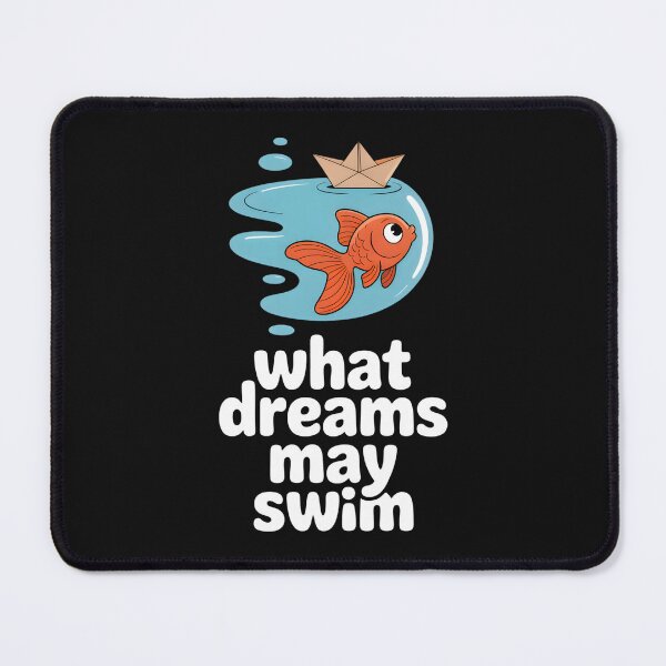 Item preview, What Dreams May Swim – Minimalist Goldfish Bubble, Dreamy Aquatic Art designed and sold by Montodesign.