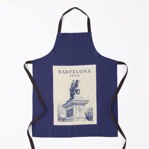 Item preview, Barcelona Spain General Prim Statue Vintage Line Art Poster designed and sold by Sorcend.