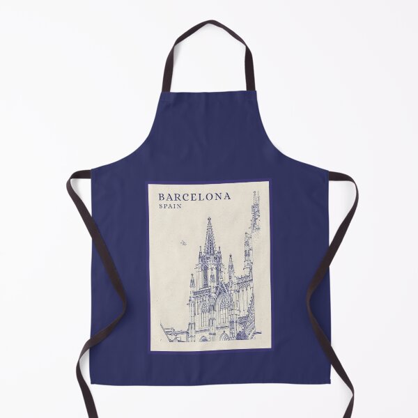 Item preview, Barcelona Cathedral Spain Gothic Architecture Line Art Poster designed and sold by Sorcend.