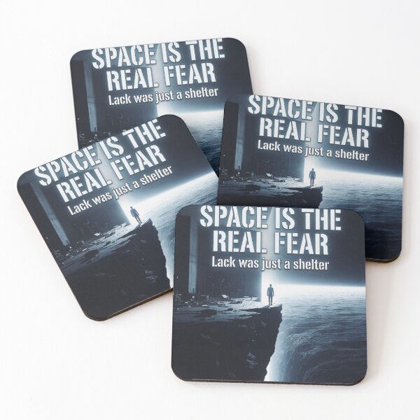 Item preview, Space Is The Real Fear - Lack Was Just A Shelter | Brutalist Philosophy Art designed and sold by MarioZ137.
