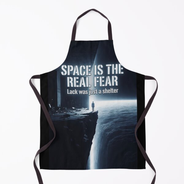 Item preview, Space Is The Real Fear - Lack Was Just A Shelter | Brutalist Philosophy Art designed and sold by MarioZ137.