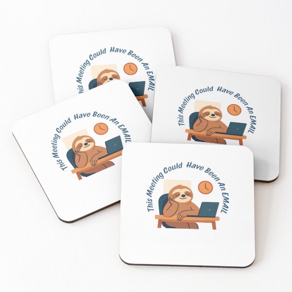 Item preview, Funny Office Sloth T-Shirt This Meeting Could Have Been An Email Sarcastic Work Gift designed and sold by wecrea.