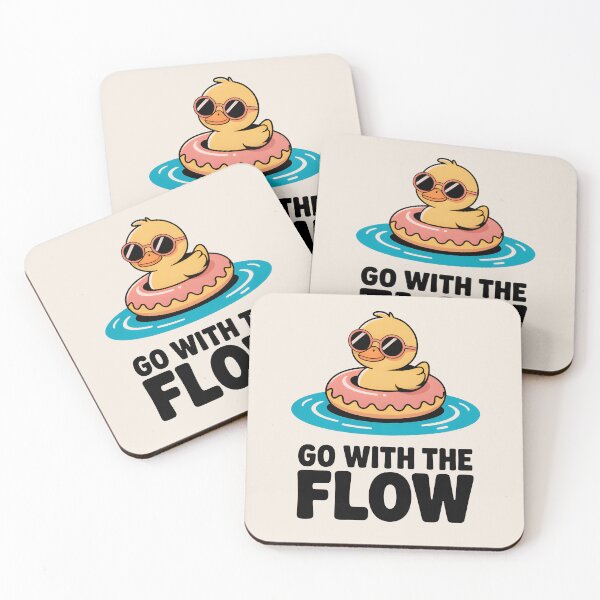 Item preview, Go With the Flow – Minimalist Duckling Floatie, Cute Summer Aesthetic designed and sold by Montodesign.