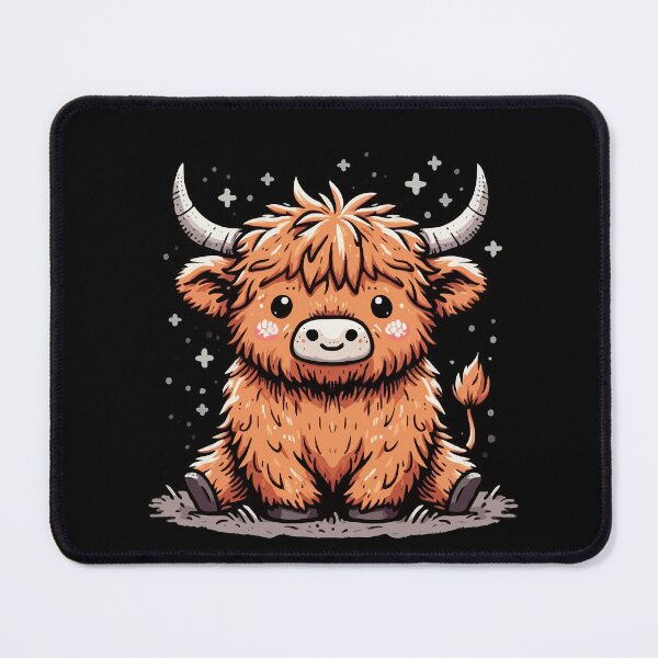 Item preview, Adorable Ginger Highland Calf Chibi designed and sold by Emegan Print Art.