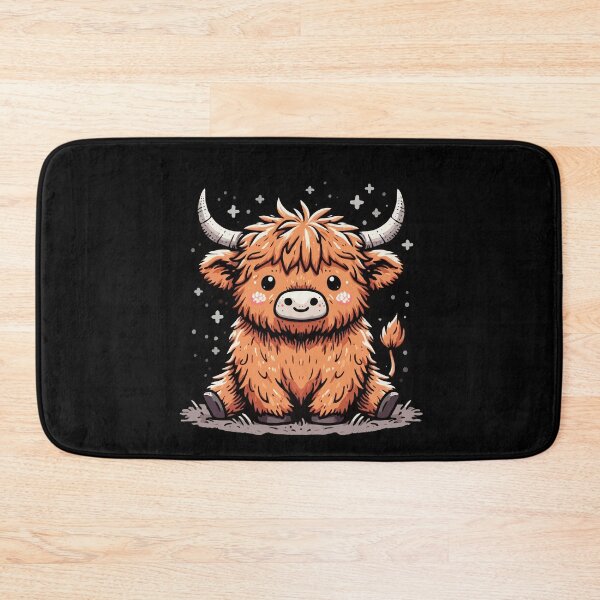 Item preview, Adorable Ginger Highland Calf Chibi designed and sold by Emegan Print Art.