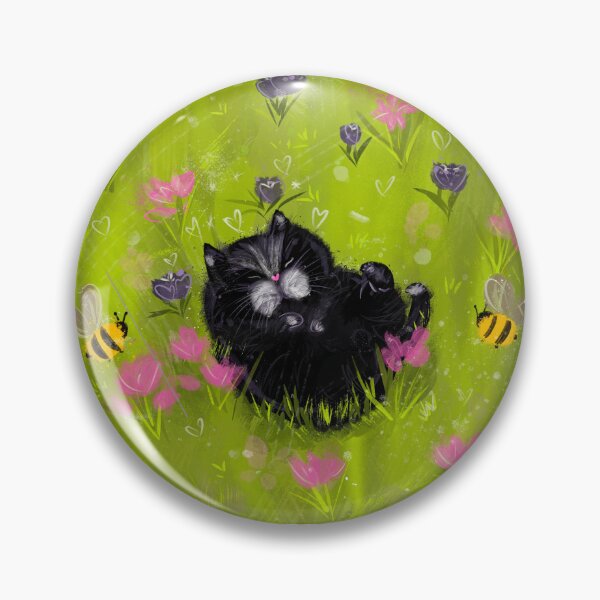 Item preview, Gato negro enojado tomando una siesta designed and sold by Julie Woolfolk.