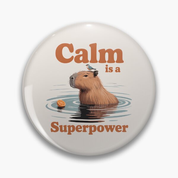 Item preview, Calm Is a Superpower – Minimalist Capybara, Zen Animal Lover Gift designed and sold by Montodesign.