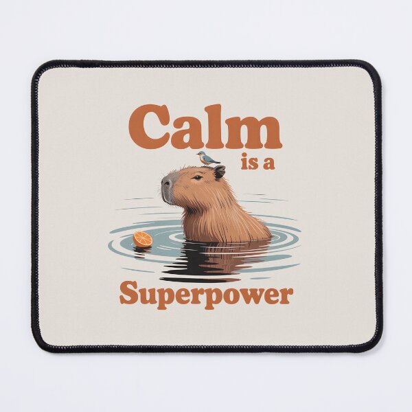 Item preview, Calm Is a Superpower – Minimalist Capybara, Zen Animal Lover Gift designed and sold by Montodesign.